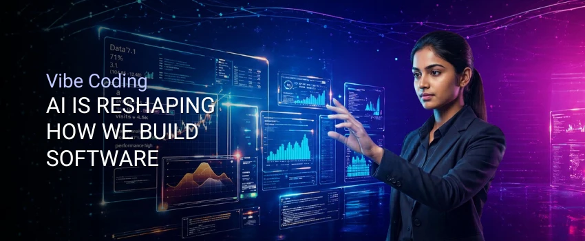 Developer using AI tools for faster software development